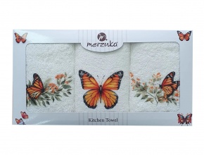 VLK 30x50 BASKILI 3'LÜ EL HAVLUSU